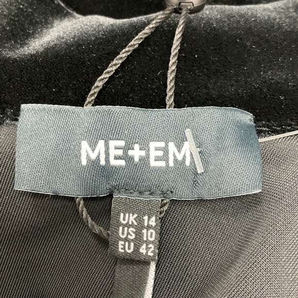 ME + EM BLACK LACE AND VELVET MAXI DRESS - Picture 4 of 4